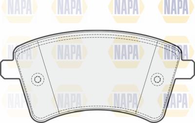 NAPA PBP7293 - Тормозные колодки, дисковые, комплект www.autospares.lv