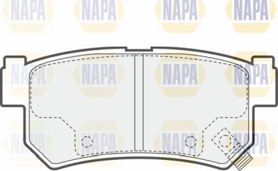 NAPA PBP7297 - Тормозные колодки, дисковые, комплект www.autospares.lv