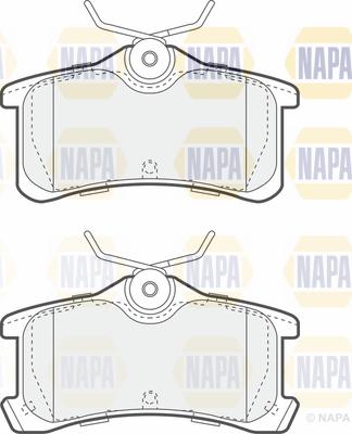 NAPA PBP7241 - Brake Pad Set, disc brake www.autospares.lv