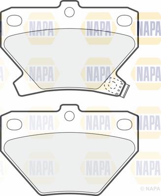 NAPA PBP7247 - Тормозные колодки, дисковые, комплект www.autospares.lv