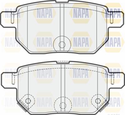 NAPA PBP7255 - Тормозные колодки, дисковые, комплект www.autospares.lv