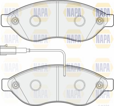 NAPA PBP7260 - Brake Pad Set, disc brake www.autospares.lv