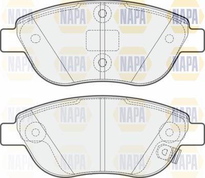 NAPA PBP7200 - Bremžu uzliku kompl., Disku bremzes www.autospares.lv