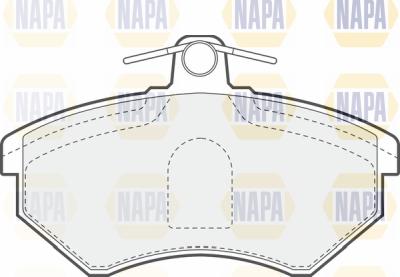 NAPA PBP7211 - Тормозные колодки, дисковые, комплект www.autospares.lv