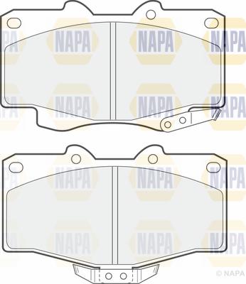 NAPA PBP7234 - Brake Pad Set, disc brake www.autospares.lv