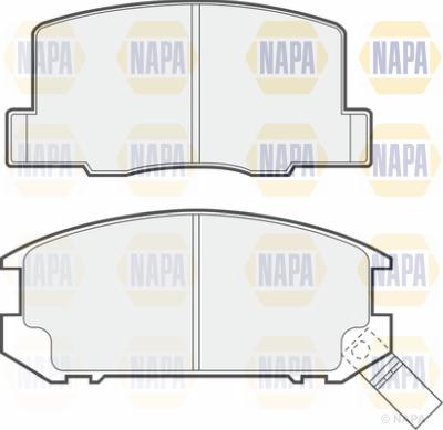 NAPA PBP7233 - Brake Pad Set, disc brake www.autospares.lv