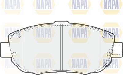 NAPA PBP7228 - Тормозные колодки, дисковые, комплект www.autospares.lv