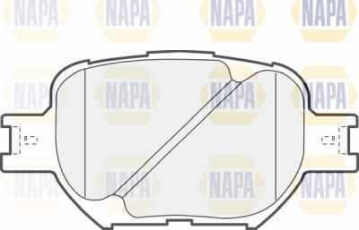 NAPA PBP7227 - Тормозные колодки, дисковые, комплект www.autospares.lv