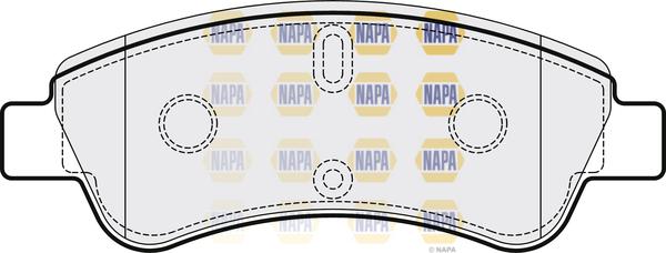 NAPA PBP7278 - Тормозные колодки, дисковые, комплект www.autospares.lv