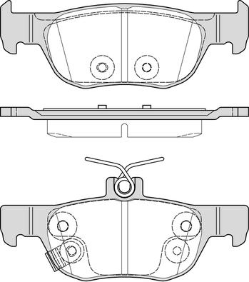 NAPA PBP7794 - Тормозные колодки, дисковые, комплект www.autospares.lv