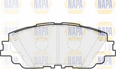 NAPA PBP7757 - Bremžu uzliku kompl., Disku bremzes www.autospares.lv