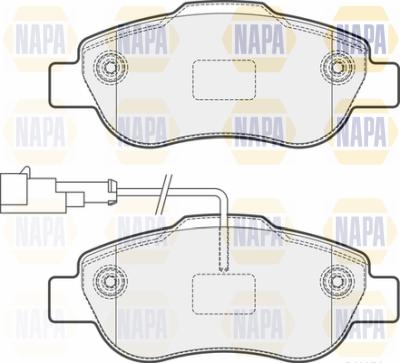 NAPA PBP7707 - Тормозные колодки, дисковые, комплект www.autospares.lv