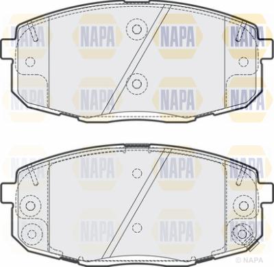 NAPA PBP7737 - Тормозные колодки, дисковые, комплект www.autospares.lv