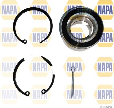 NAPA PWB1021 - Подшипник ступицы колеса, комплект www.autospares.lv