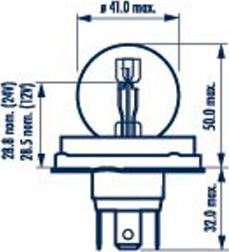 Narva 492113000 - Kvēlspuldze, Tālās gaismas lukturis www.autospares.lv