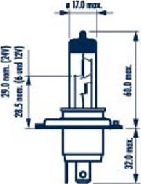 Narva 482203000 - Kvēlspuldze, Tālās gaismas lukturis autospares.lv