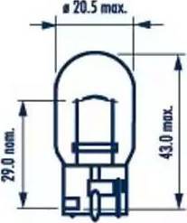 Narva 17632 - Kvēlspuldze, Papildus bremžu signāla lukturis www.autospares.lv