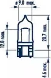 Narva 70717 - Kvēlspuldze, Pieejas signāla gaisma www.autospares.lv