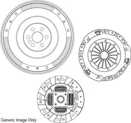 National CK9828F - Комплект для переоборудования, сцепление www.autospares.lv