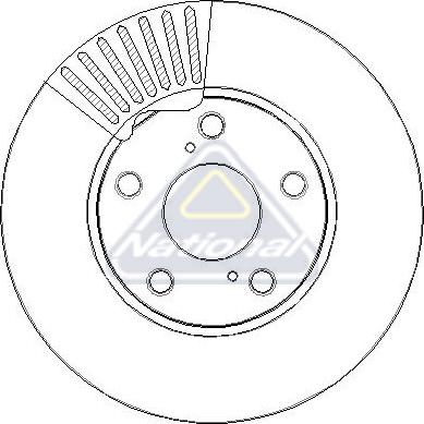 National NBD2367 - Bremžu diski www.autospares.lv