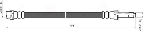 National NBH6054 - Bremžu šļūtene www.autospares.lv