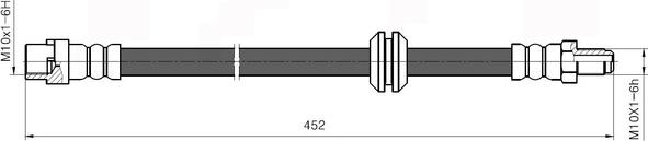 National NBH6001 - Тормозной шланг www.autospares.lv