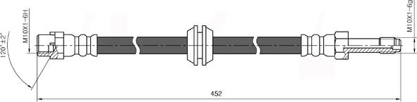 National NBH6010 - Bremžu šļūtene www.autospares.lv