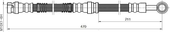 National NBH6012 - Bremžu šļūtene www.autospares.lv