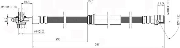 NATIONAL NBH6080 - Bremžu šļūtene www.autospares.lv