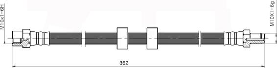 National NBH6038 - Bremžu šļūtene www.autospares.lv
