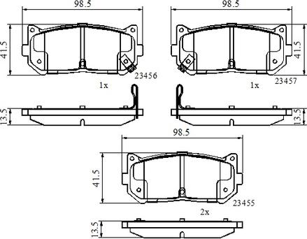 National NP3099 - Brake Pad Set, disc brake www.autospares.lv