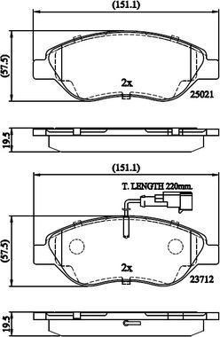 National NP3045 - Bremžu uzliku kompl., Disku bremzes www.autospares.lv