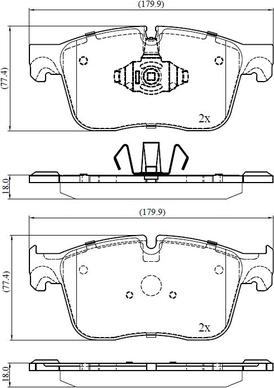 National NP3055 - Bremžu uzliku kompl., Disku bremzes www.autospares.lv