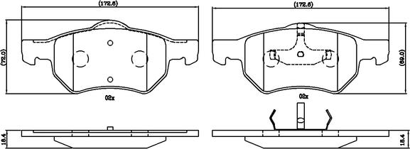 National NP3051 - Brake Pad Set, disc brake www.autospares.lv