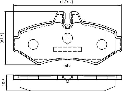 National NP3058 - Bremžu uzliku kompl., Disku bremzes www.autospares.lv