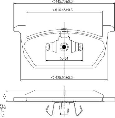 National NP3001 - Bremžu uzliku kompl., Disku bremzes www.autospares.lv