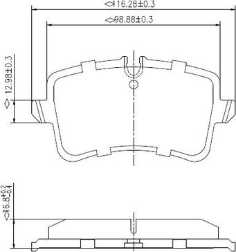 National NP3003 - Bremžu uzliku kompl., Disku bremzes autospares.lv