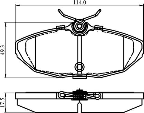 National NP3007 - Тормозные колодки, дисковые, комплект www.autospares.lv