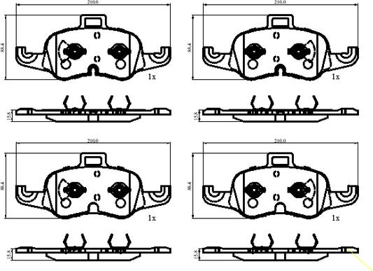 National NP3016 - Bremžu uzliku kompl., Disku bremzes www.autospares.lv