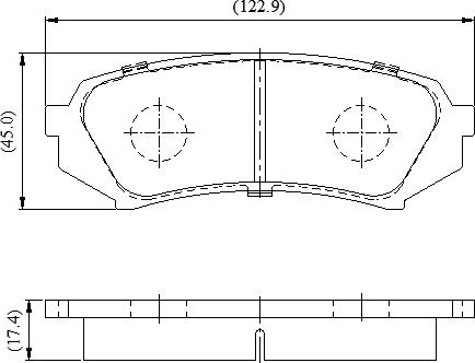 National NP3084 - Brake Pad Set, disc brake www.autospares.lv