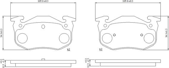 National NP3088 - Bremžu uzliku kompl., Disku bremzes www.autospares.lv