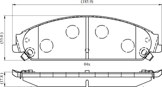 National NP3035 - Bremžu uzliku kompl., Disku bremzes www.autospares.lv