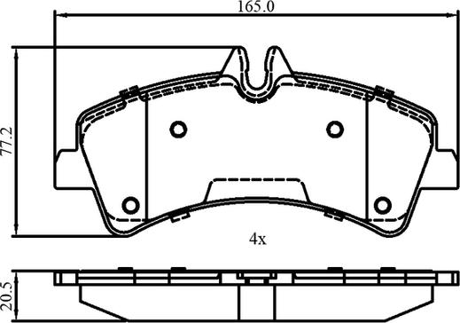 National NP3030 - Bremžu uzliku kompl., Disku bremzes www.autospares.lv