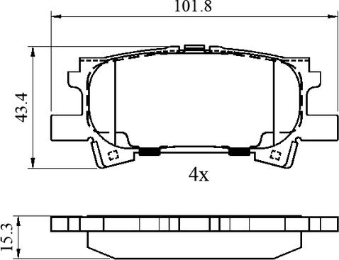 National NP3029 - Bremžu uzliku kompl., Disku bremzes autospares.lv