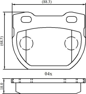 National NP3076 - Bremžu uzliku kompl., Disku bremzes www.autospares.lv