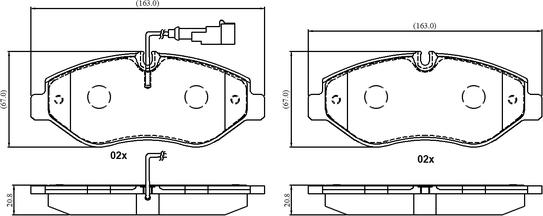 National NP3071 - Bremžu uzliku kompl., Disku bremzes www.autospares.lv