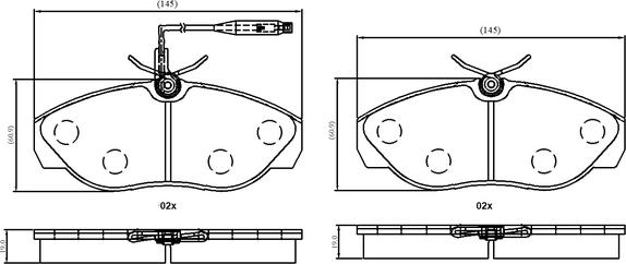 National NP3078 - Brake Pad Set, disc brake www.autospares.lv