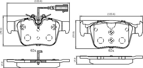 National NP3077 - Bremžu uzliku kompl., Disku bremzes www.autospares.lv