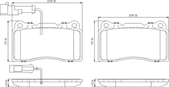 National NP3105 - Bremžu uzliku kompl., Disku bremzes www.autospares.lv