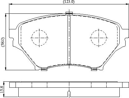 National NP3100 - Bremžu uzliku kompl., Disku bremzes www.autospares.lv